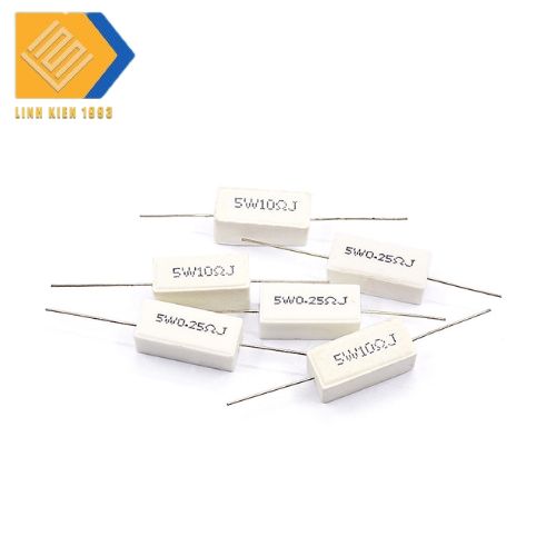 (5 con) Điện Trở Sứ 220 Ohm 5W 5%