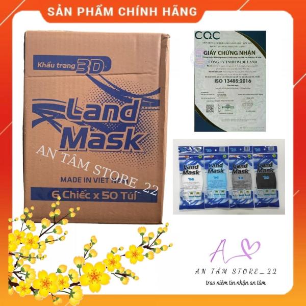 Bảng giá 1 thùng 300 chiếc khẩu trang y tế land mask, chống bụi mịn kháng khuẩn