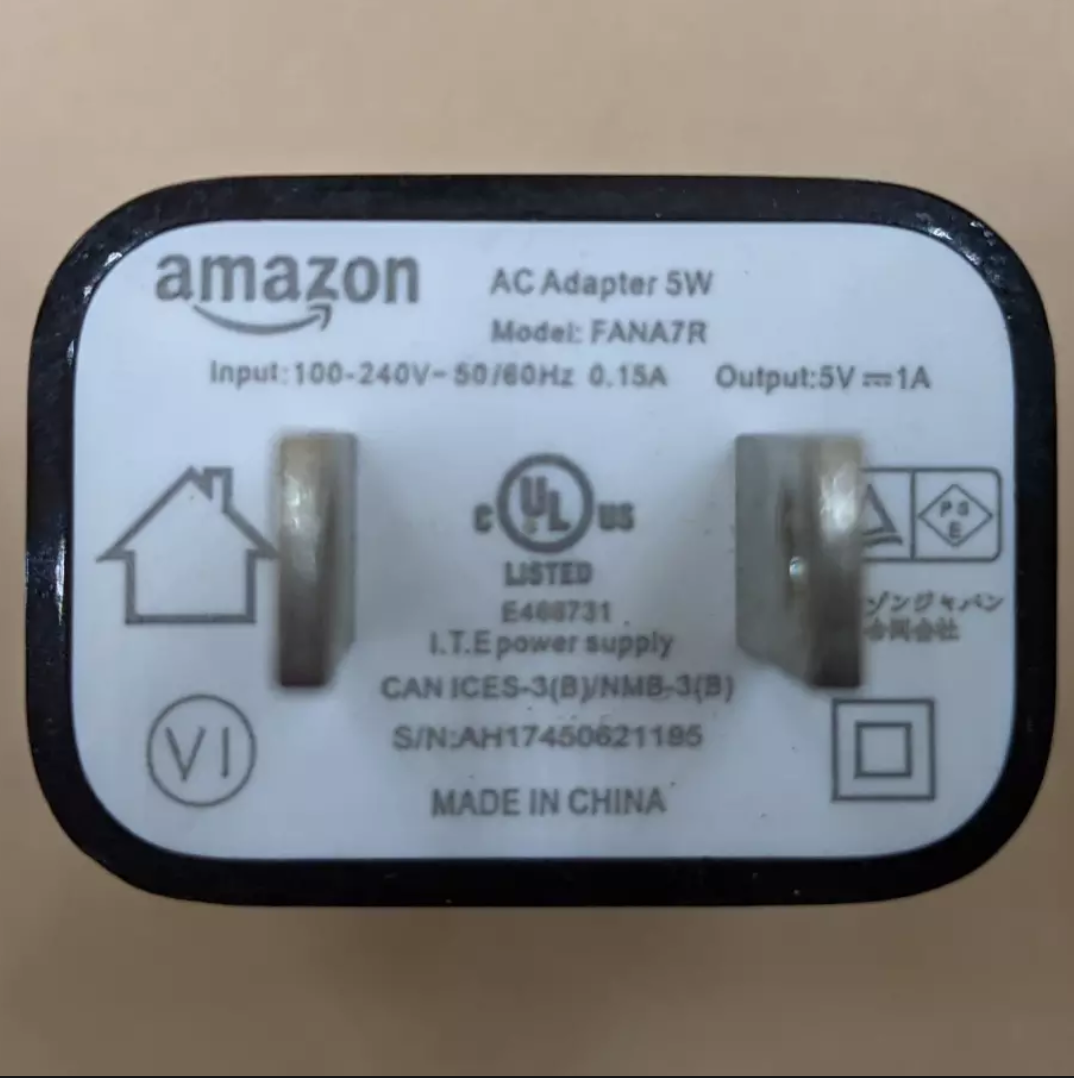 Bộ Củ Sạc và cáp USB Type C Amazon Kindle (5V-1A)