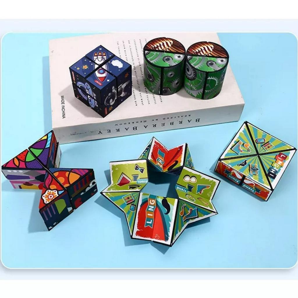 Đồ Chơi Khối Rubik 3D, Rubik Magic Thay Đổi Hình Dạng Độc Đáo Cho Trẻ Em