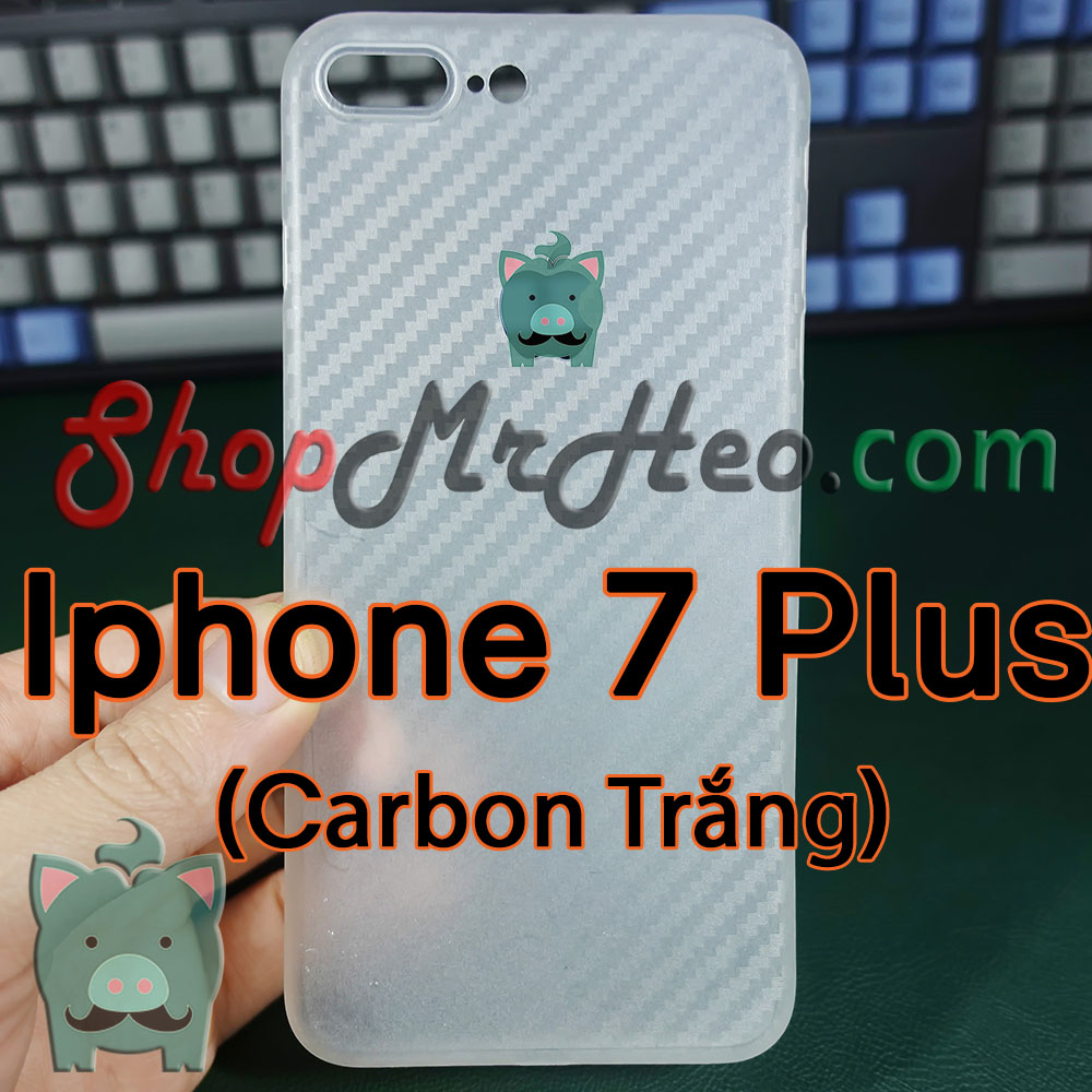 3 Cái Ốp Lưng Nhám Siêu Mỏng Giấy Vân Carbon Iphone 7 - Iphone 7 Plus - Iphone 7+ - IP7 - Ip7+