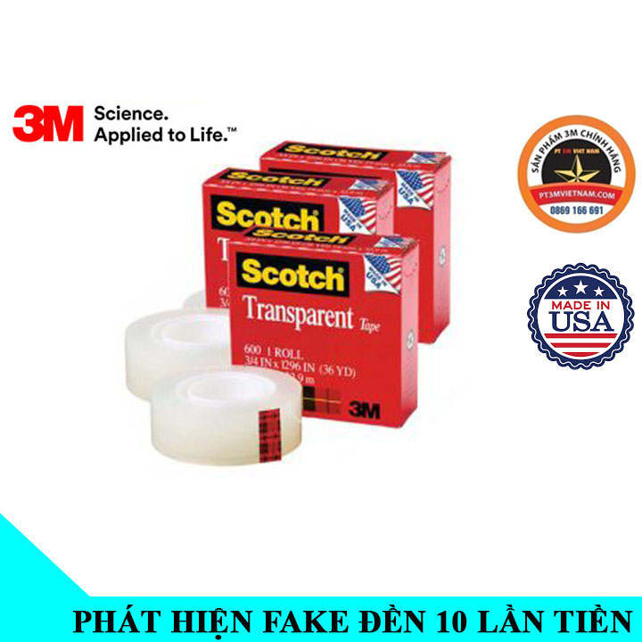 Băng keo thử mực, thử sơn 3M Scotch 600