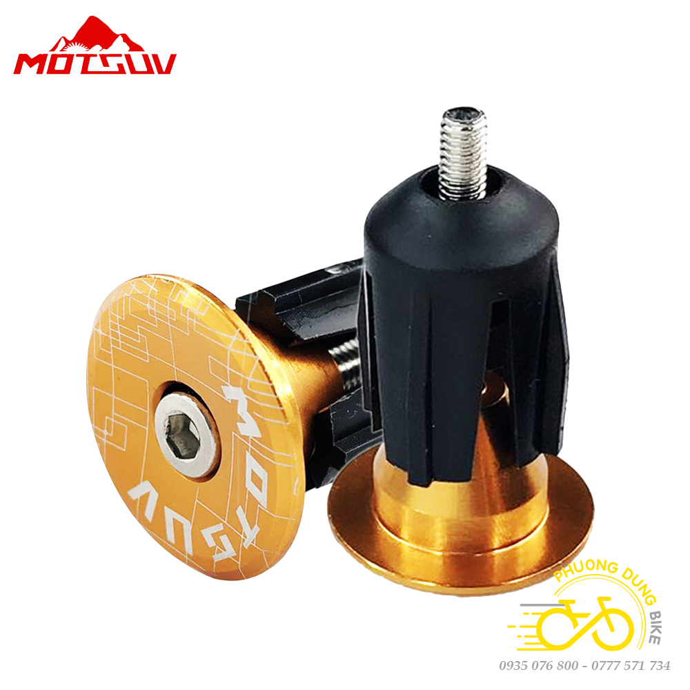 Nắp đậy ống ghi đông nhôm xe đạp motguv - 2 cái
