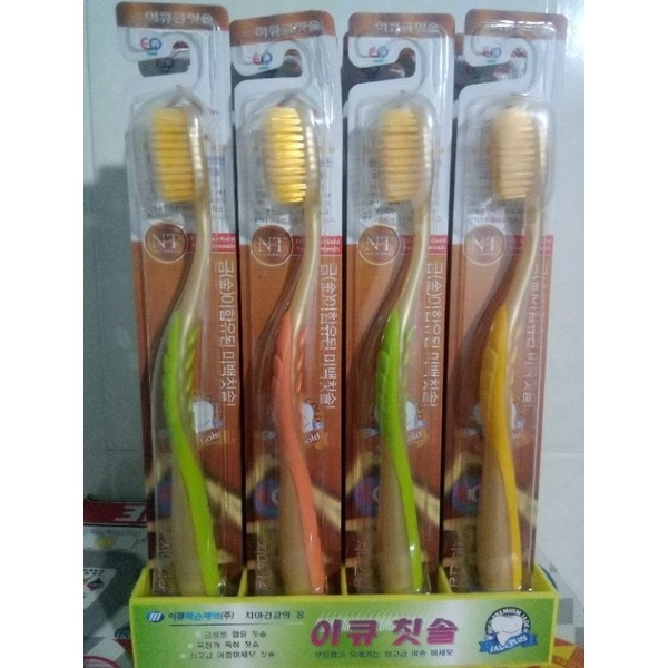Bàn chải đánh răng nhập khẩu hàn quốc eq tech clewa nano gold