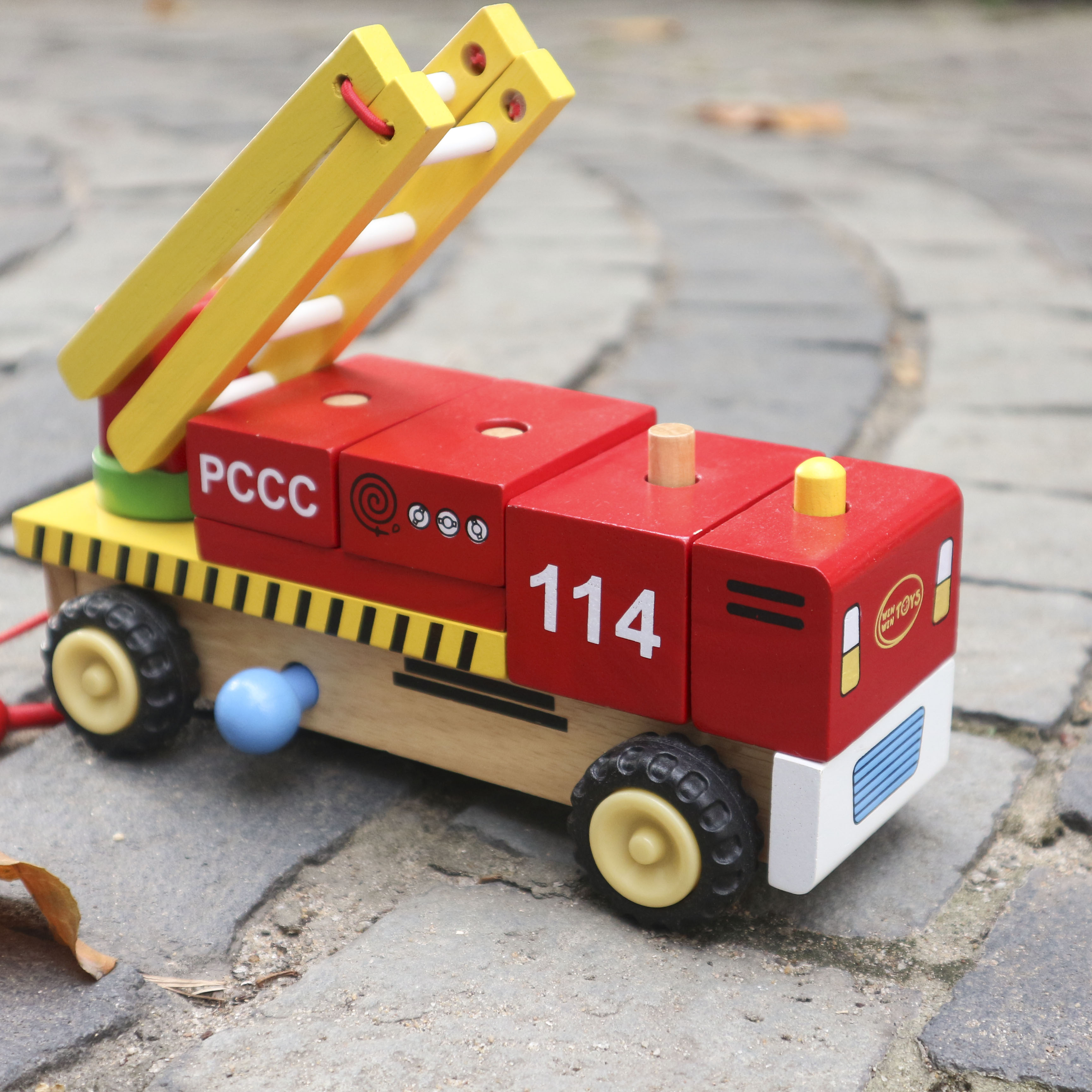 Đồ chơi gỗ - Xe thang lắp ráp Winwintoys