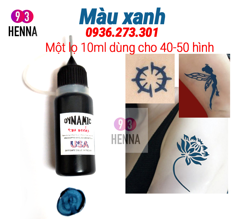 Mực Xăm Tạm Thời 15 ngày lọ 10ml