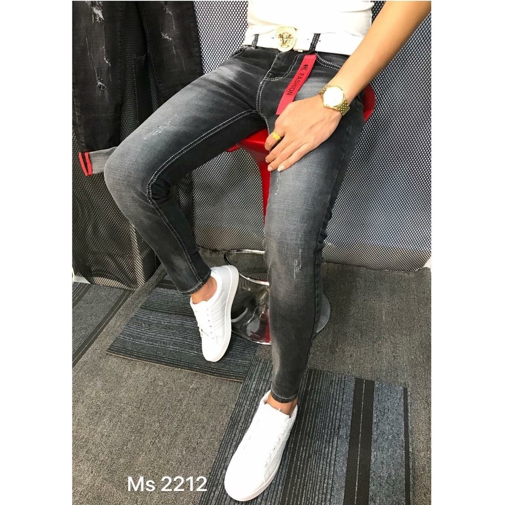 Quần jean nam đen xám sáng 2212