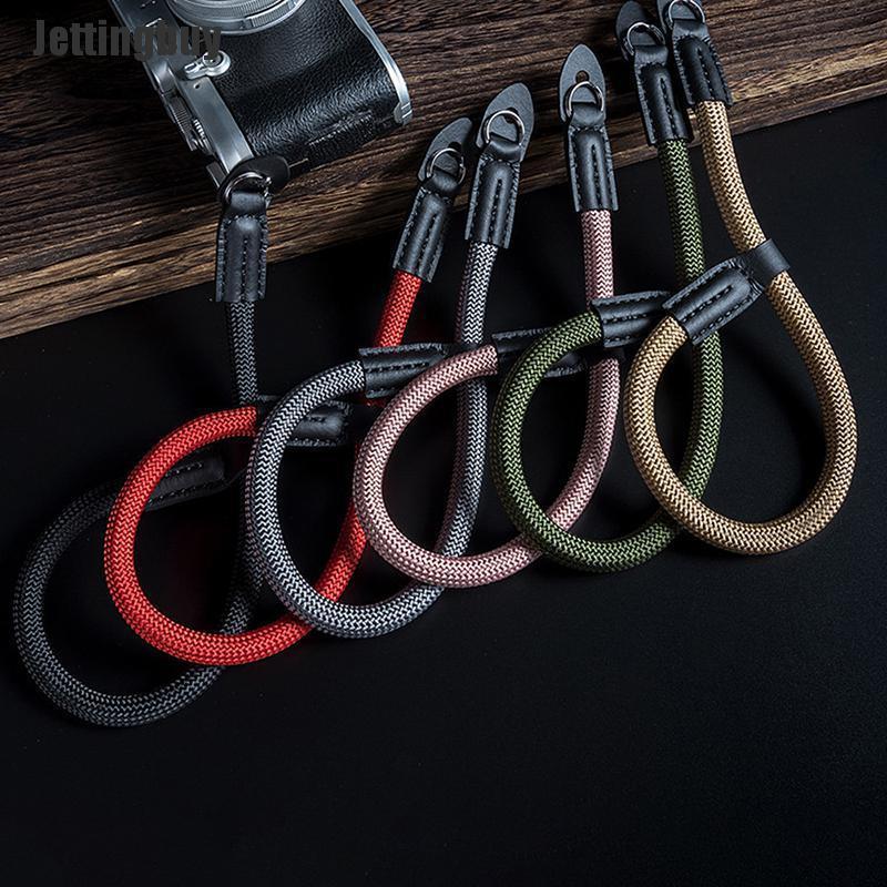 Jettingbuy Dây Đeo Máy Ảnh Dây Đeo Cổ Tay Máy Ảnh Kỹ Thuật Số Bằng Nylon Thủ Công Dây Đeo Tay Paracord