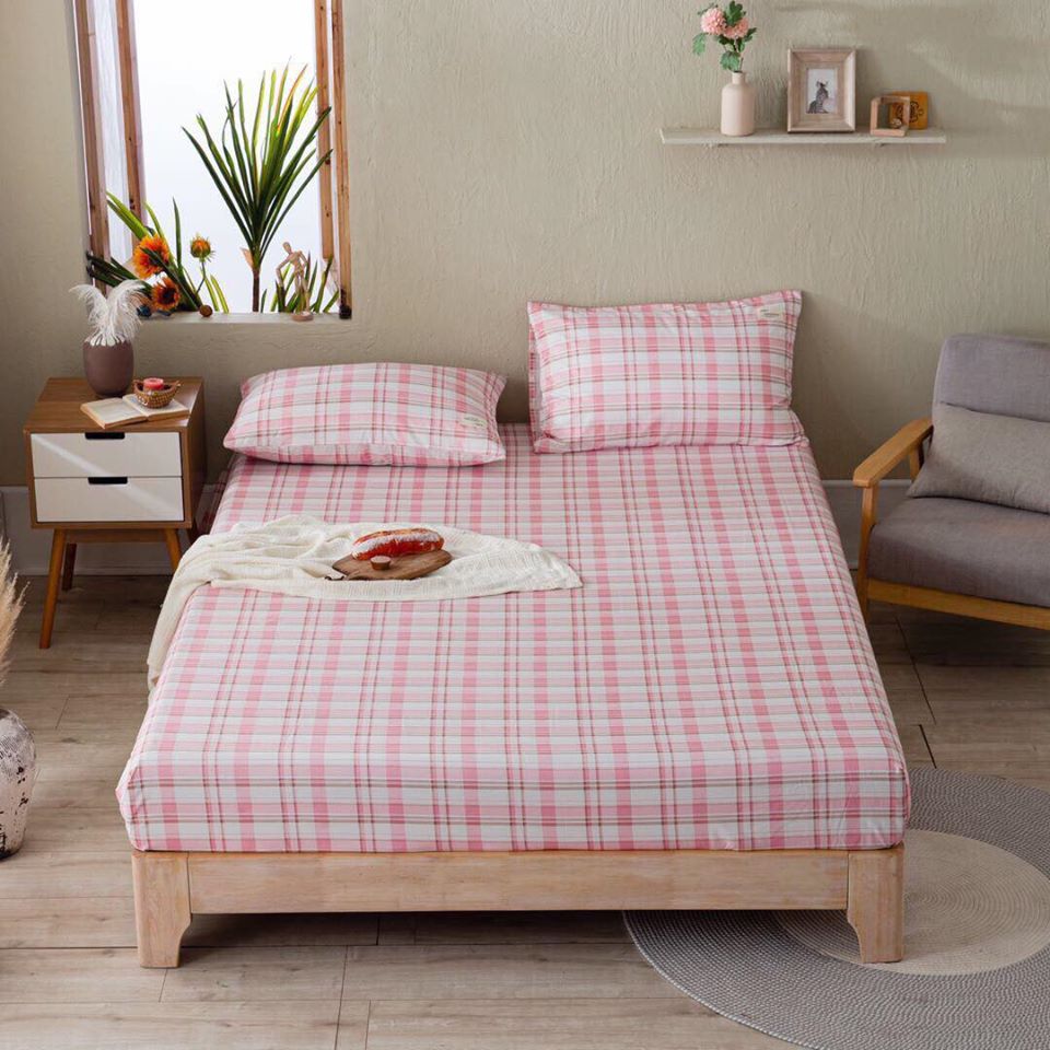 Ga Gối Cotton TiCi(TC) Mẫu Kẻ Nhập Khẩu (nhiều mẫu)