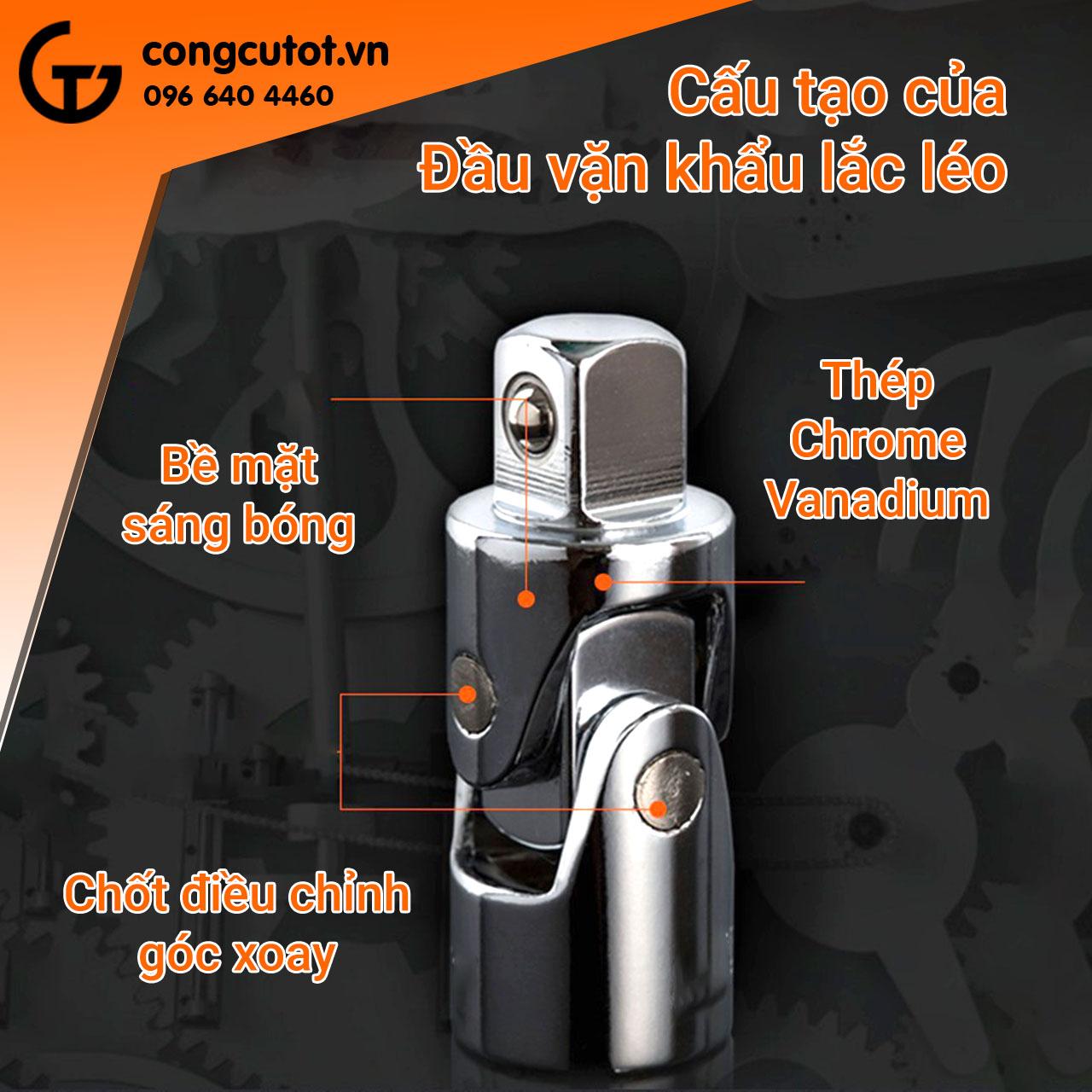 Đầu nối khẩu lắc léo size tùy chọn