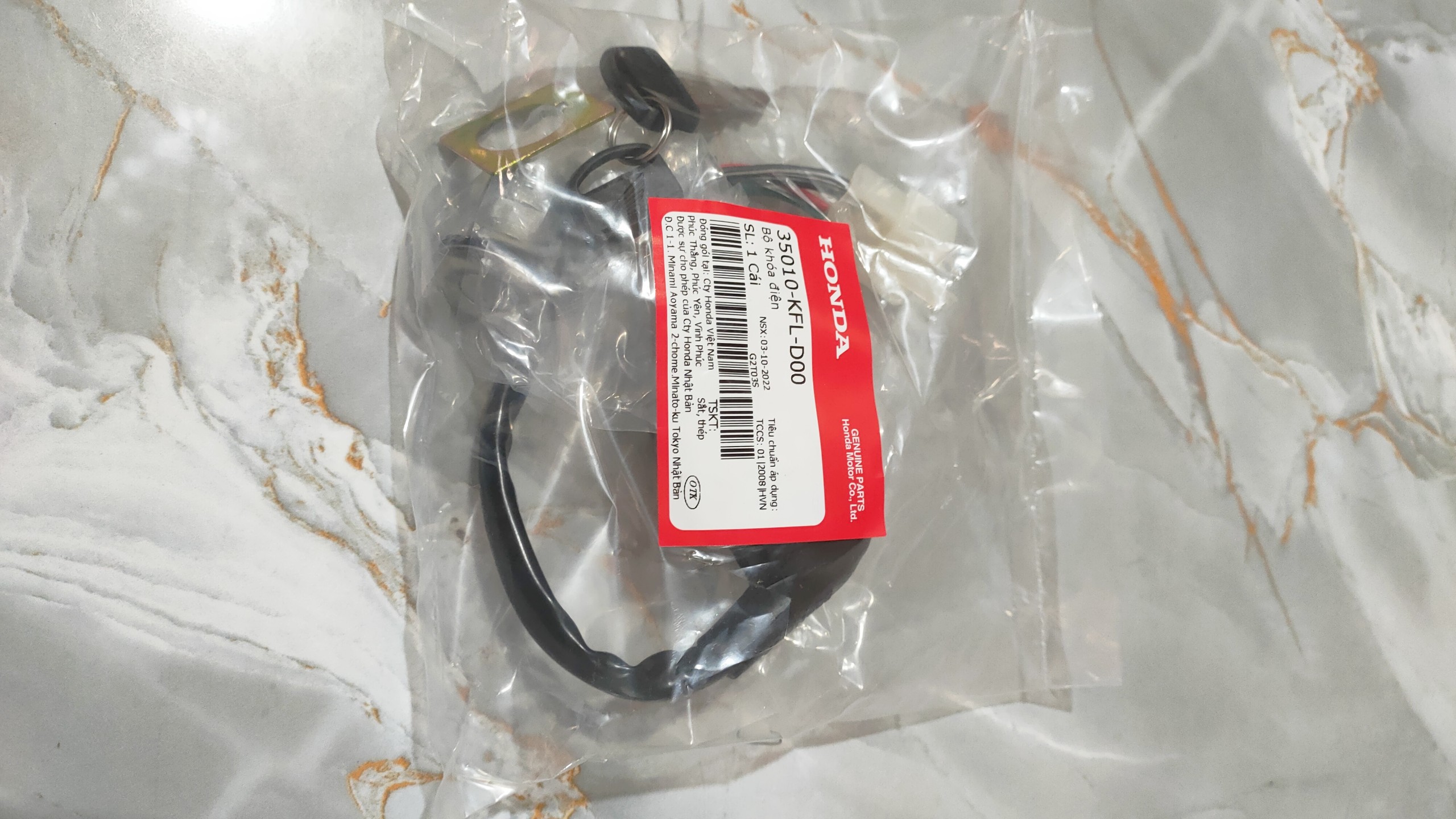 Bộ ổ khóa Honda Wave (35010KFLD00)