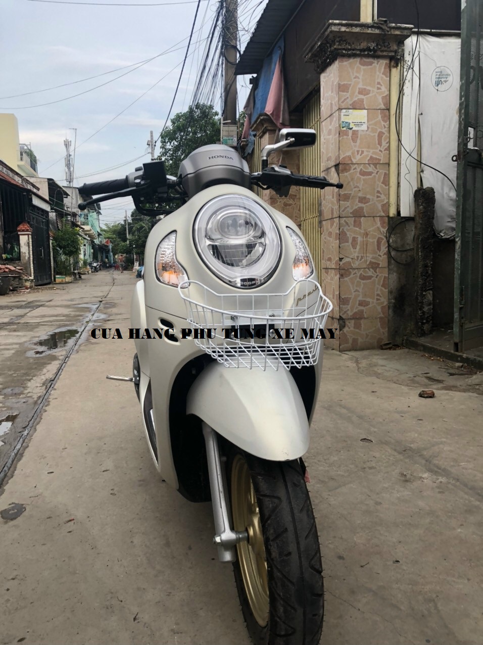 Rổ trước xe Scoopy mẫu mới