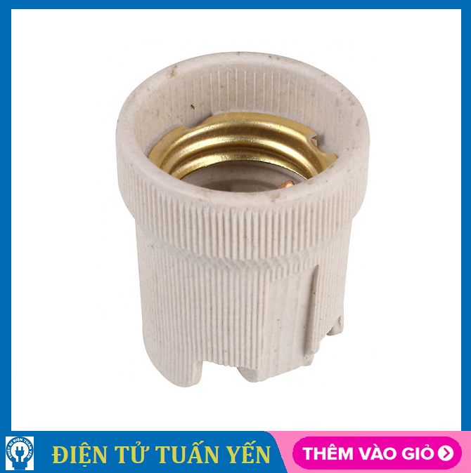 Đuôi đèn sứ E14 - E27 chống cháy