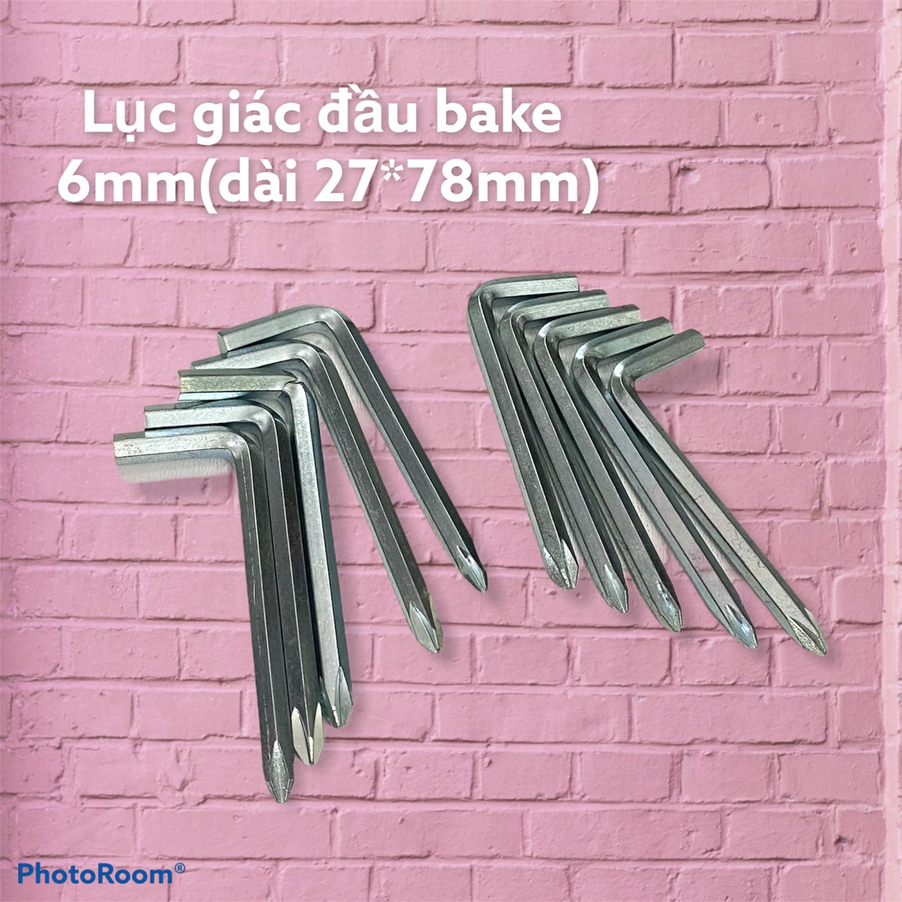 Lục giác đầu bake 6mm (dài 27*78mm, 6Ly)