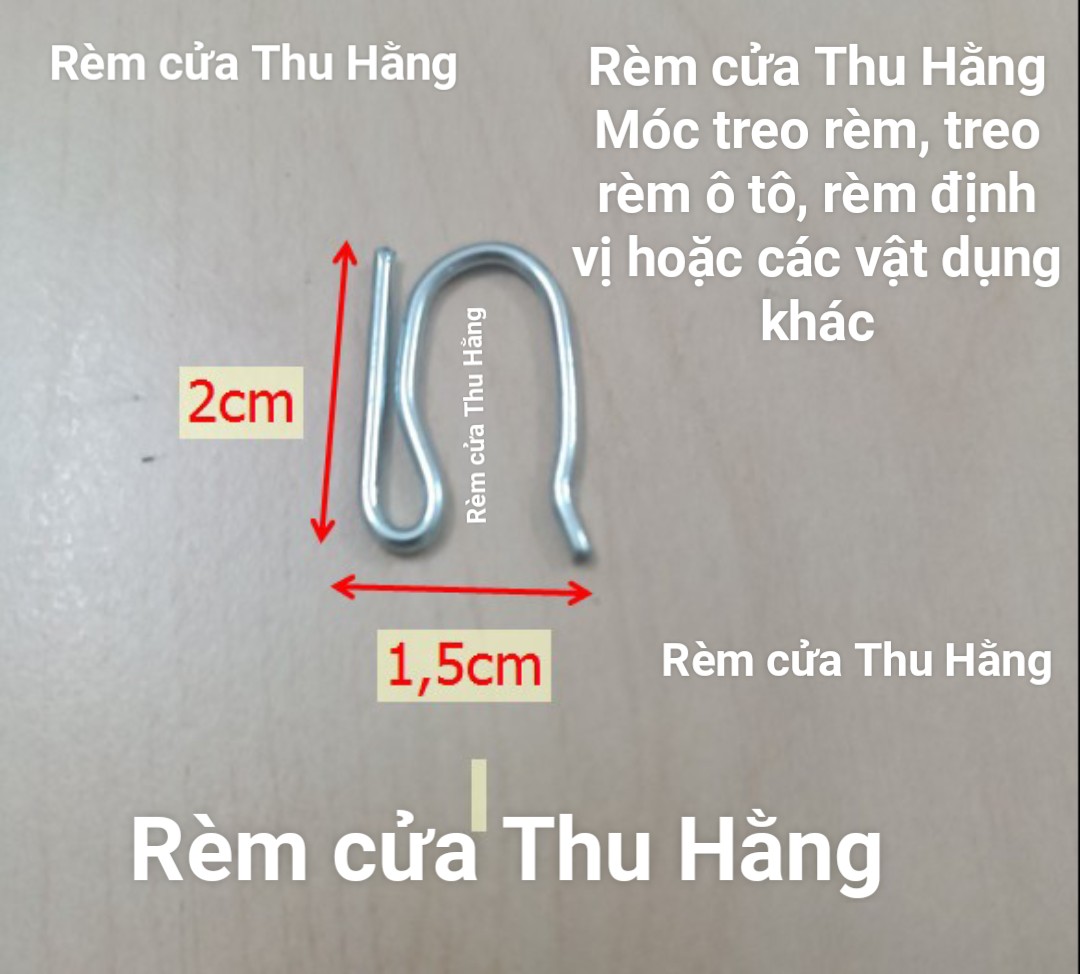 Móc Treo Rèm Cửa Hình Chữ S Bằng Sắt