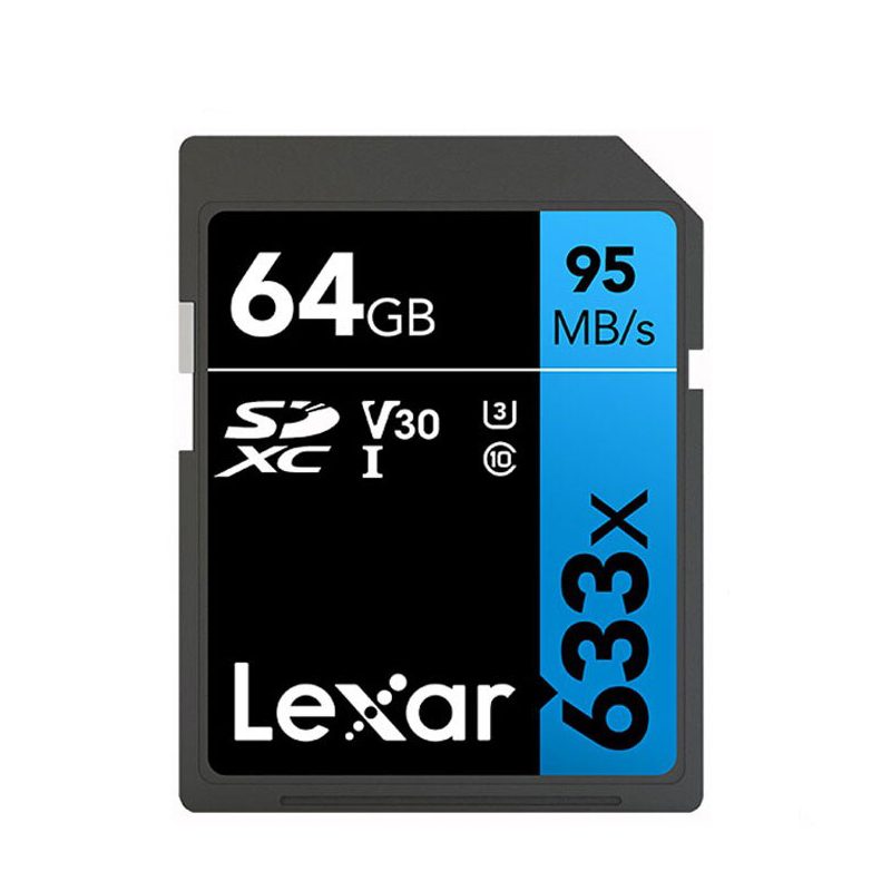 Thẻ nhớ máy ảnh SDXC Lexar 633x 64GB UHS-I U3 V30 đọc 90MB/s ghi 45MB/s (xanh) Nhất Tín Computer