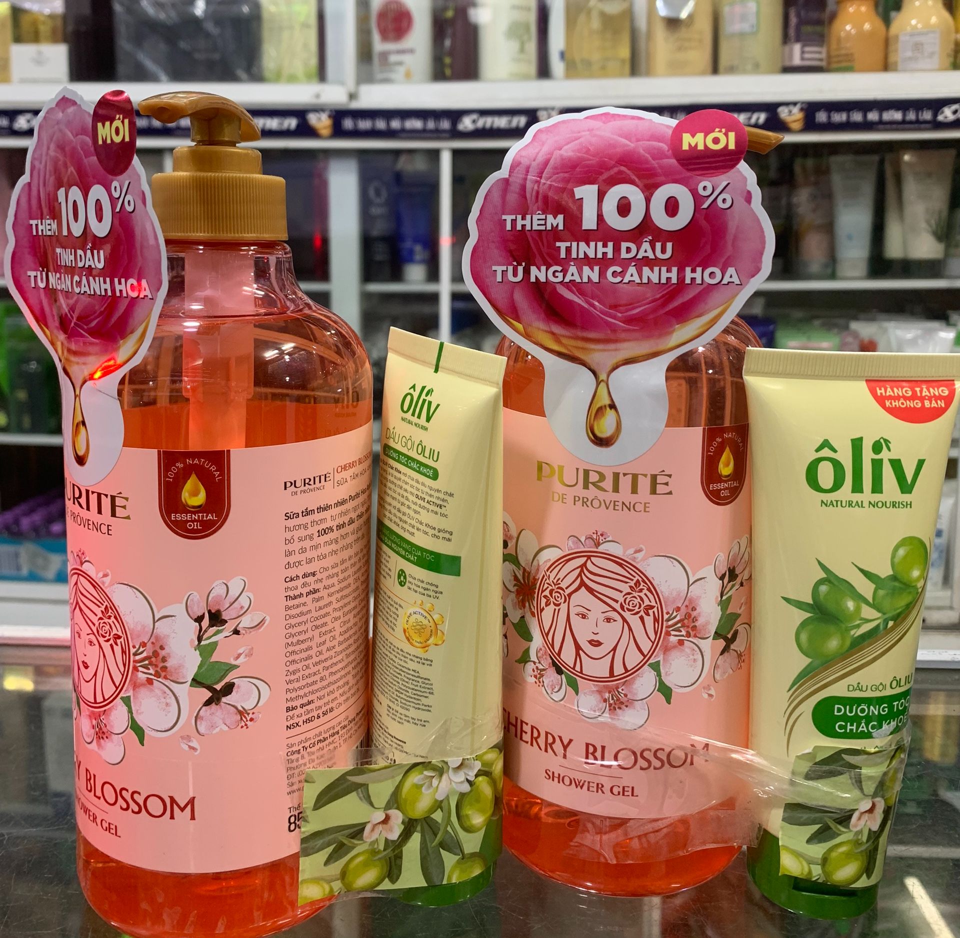 [HCM]Sữa Tắm Giữ Ẩm PURITE PROVENCE 850ml ( Hoa Anh Đào )