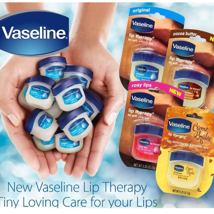 [HCM]SON DƯỠNG MÔI VASELINE LIP THERAPY ROSY LIPS 7G