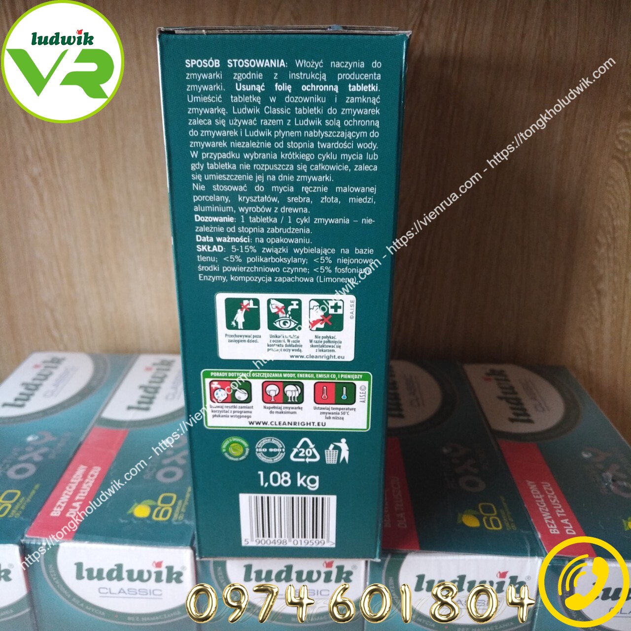 Viên rửa bát Ludwik Classic – Hộp 60 viên