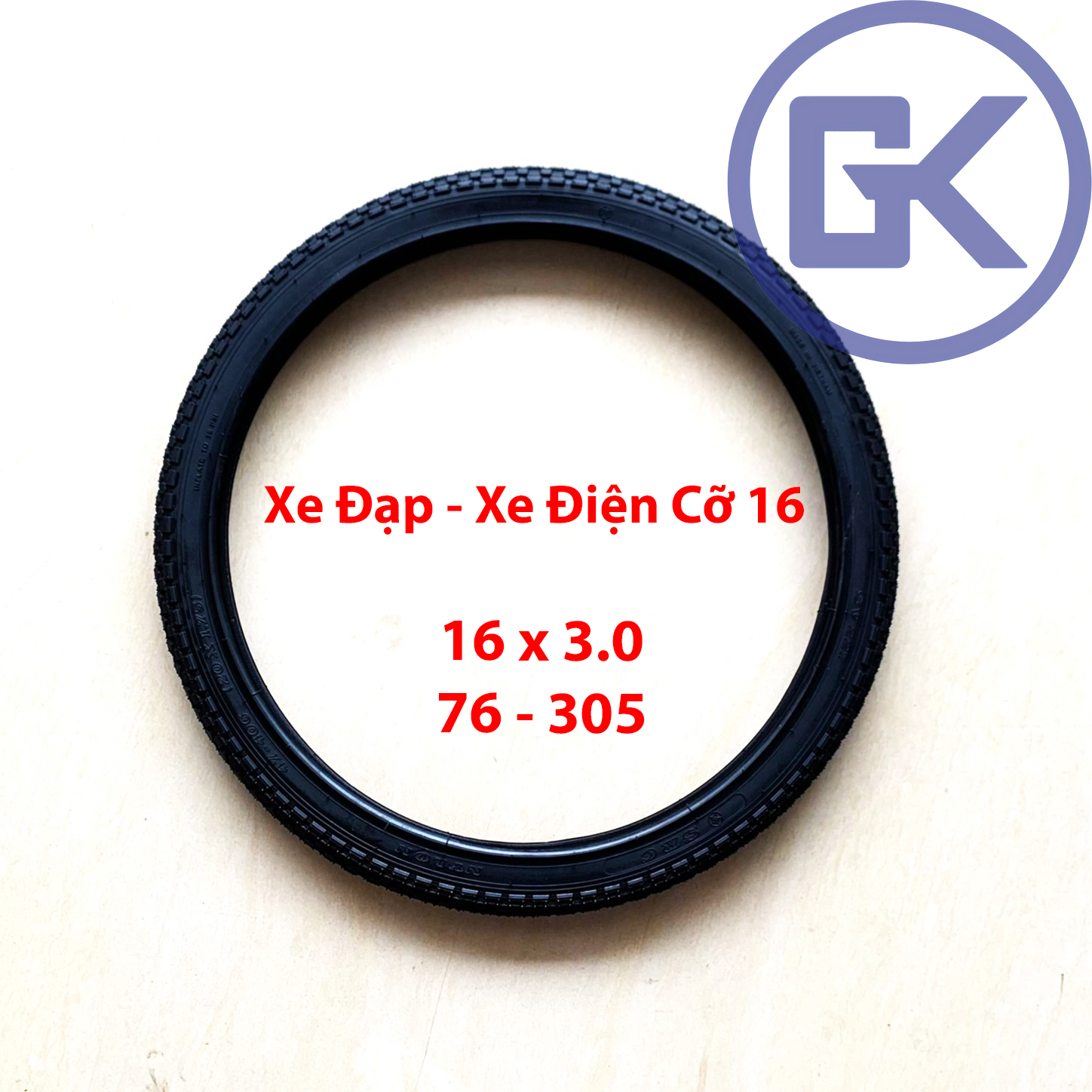Lốp & săm xe đạp – xe điện cỡ 16, 16x3.0 , 76-305 kenda