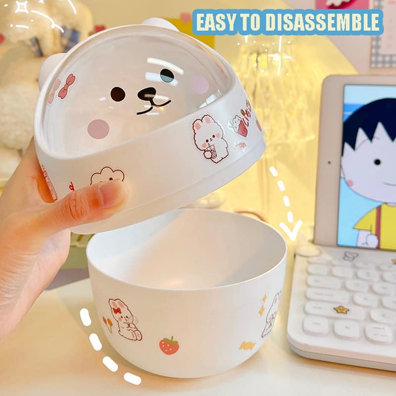 THÙNG RÁC MINI MÈO CON NẮP TRONG SUỐT