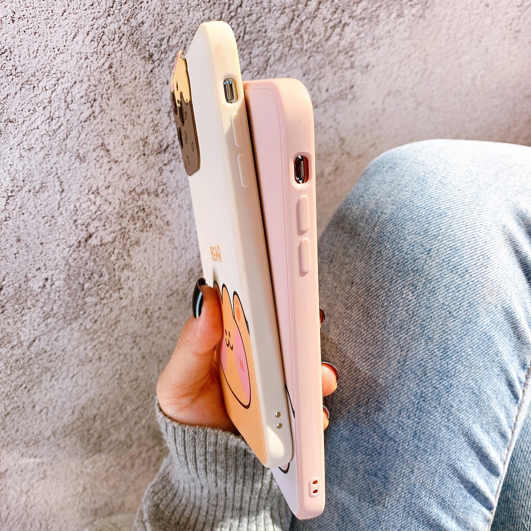 Ốp Lưng Silicon Bảo Vệ CAMERA Rabbit x Bear