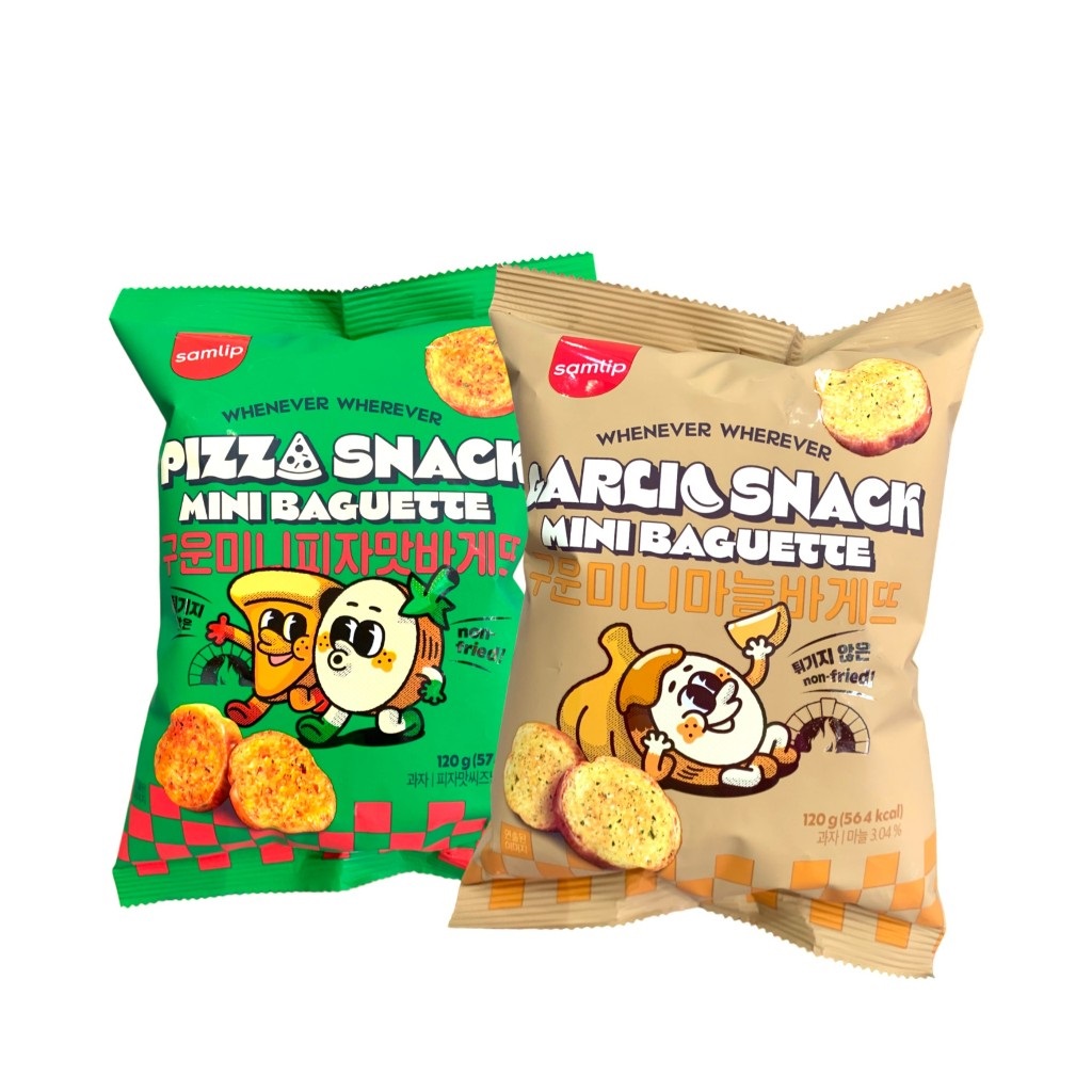 [HCM]Snack bánh mì SAMLIP gói 120gram - Hàn Quốc