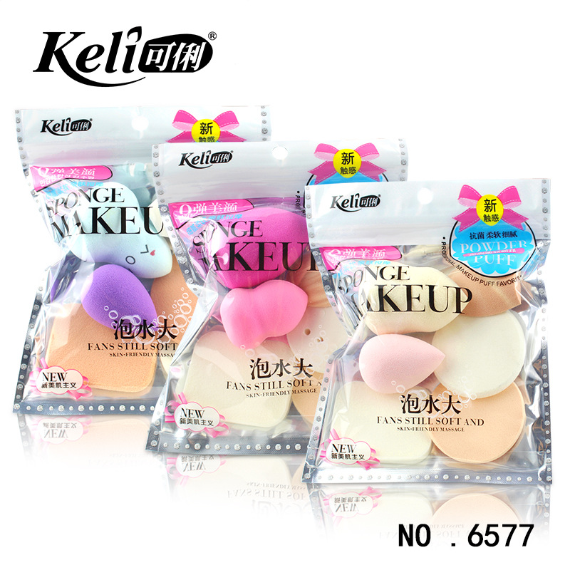 Set 6 Mút Trang Điểm Bọt Biển Nhiêu Màu Sắc