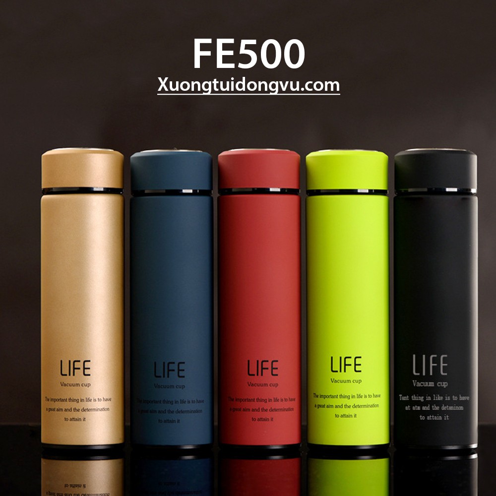 [HCM]Bình Giữ Nhiệt Vacuum Flask Life 3 Lớp Cao Cấp Bình giữ nhiệt Thái Lan Binh giu nhiet mua o HCM Bình Giữ Nhiệt Life Dung Tích 500Ml .