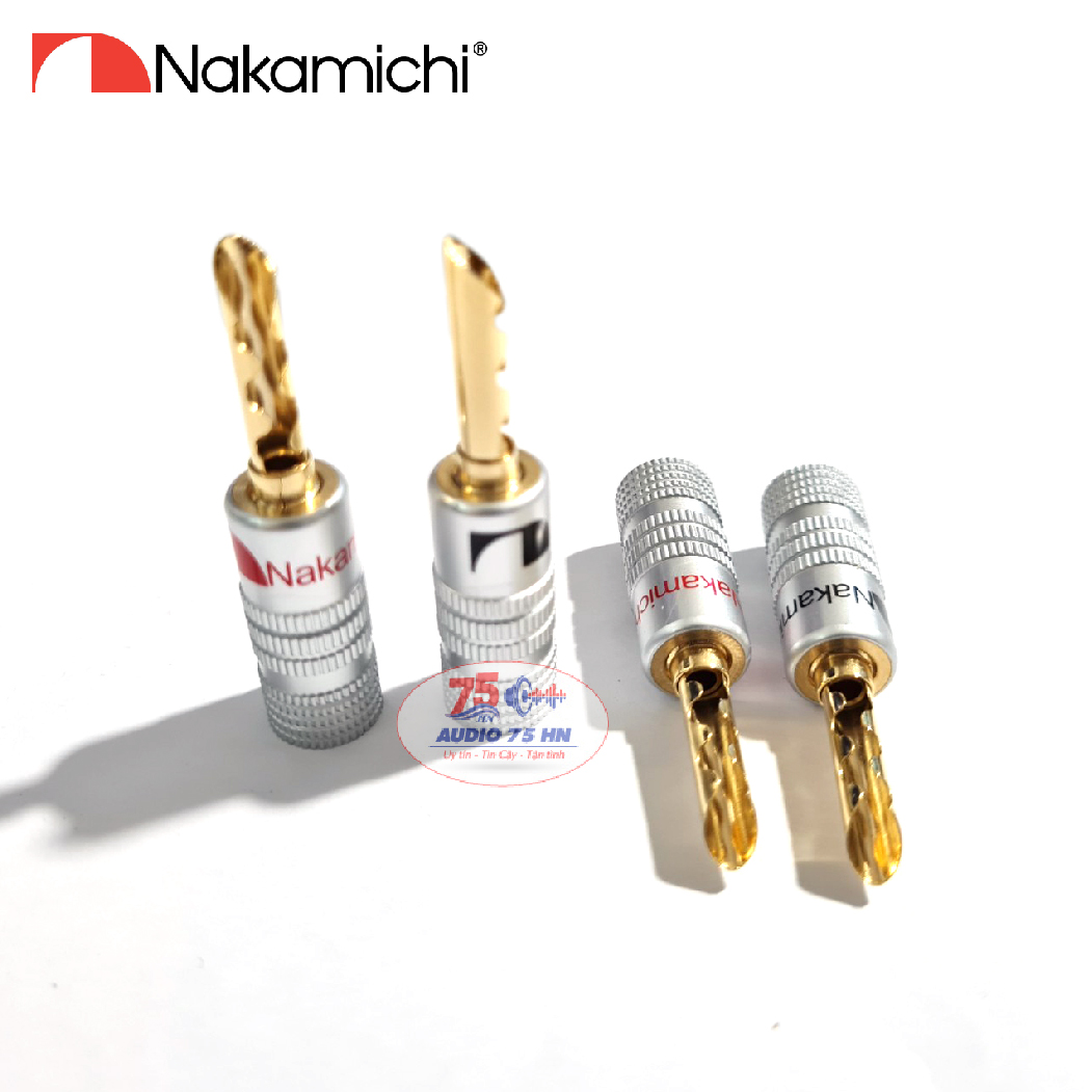 Bộ 04 cái jack bắp chuối răng cưa nakamichi cao cấp