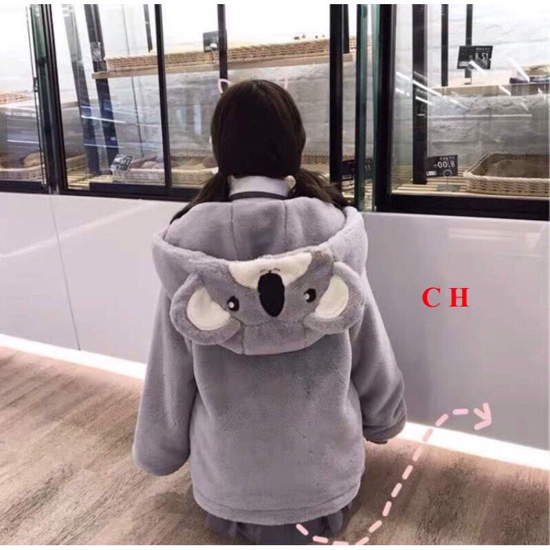 (HÓT) ÁO LÔNG MẶT GẤU SIÊU CUTE, THỜI TRANG 1993