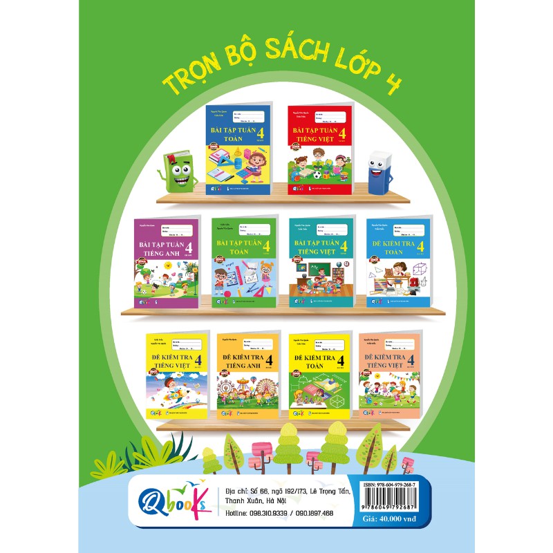 Sách - Bài Tập Tuần Toán 4 - Tập 2 (1 cuốn)