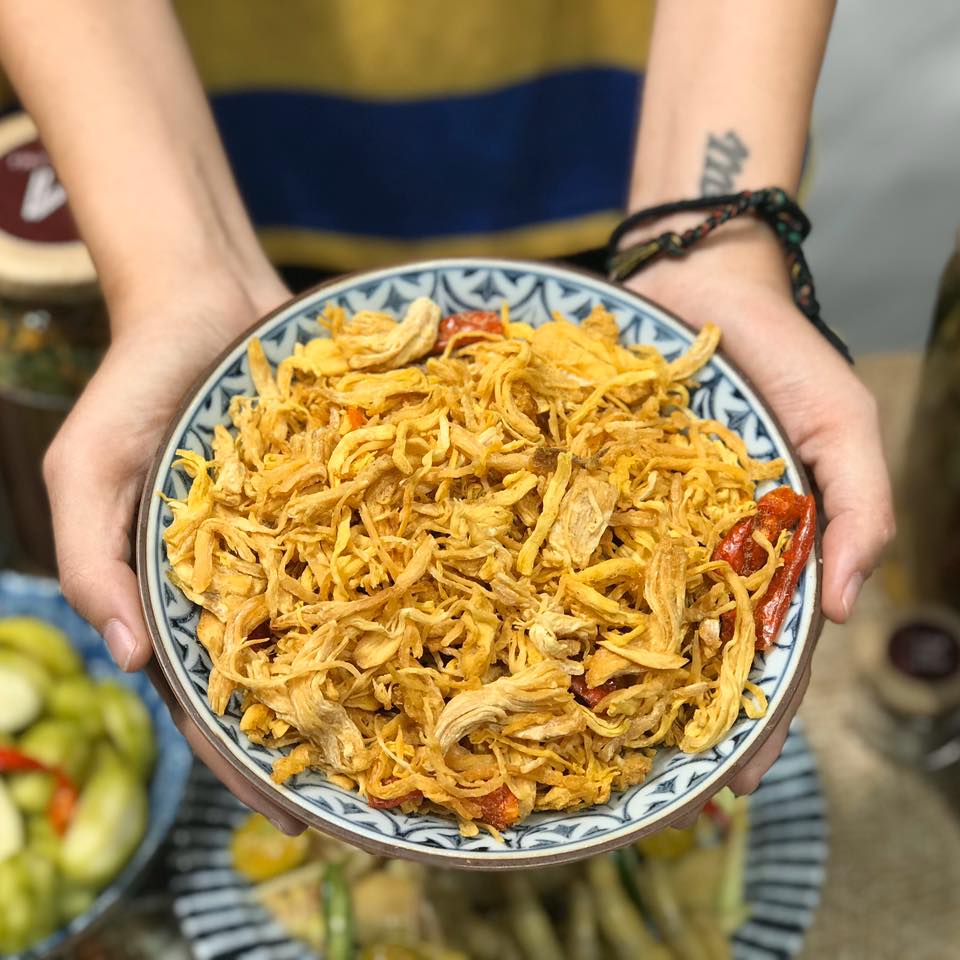 1kg khô gà tỏi ớt loại ngon nhất