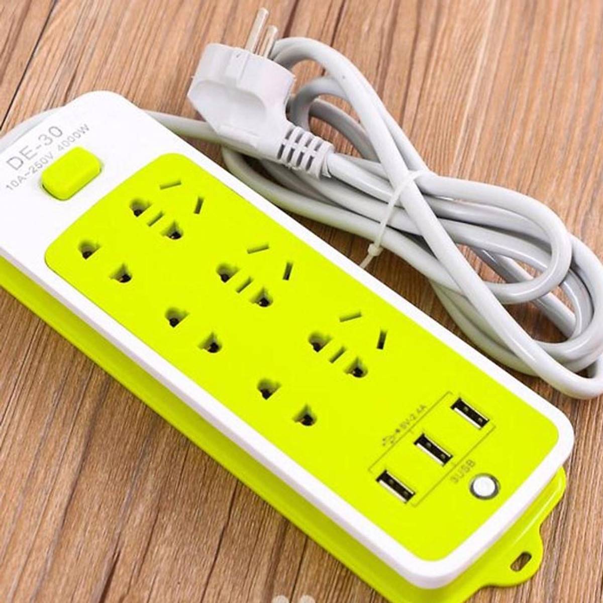 (Xanh lá) Ổ điện đa năng 9 cổng đa dạng tiện lợi