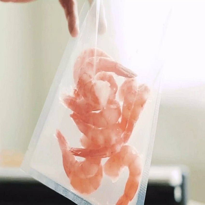 Bộ túi hút chân không mặt trơn dùng dùng cho máy hút chân không gia đình, túi nilong dạng trơn.