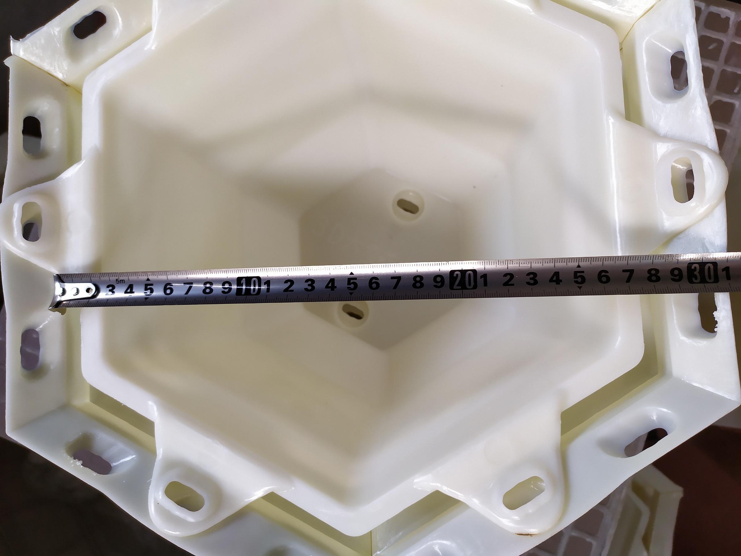 Khuôn chậu lục giác rộng 30cm