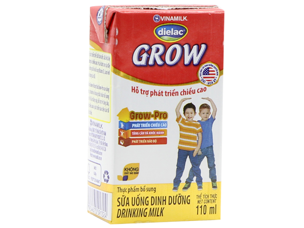 Sữa Bột Pha Sẵn Vinamilk Dielac Grow 110ml ( Thùng x 48 hộp)