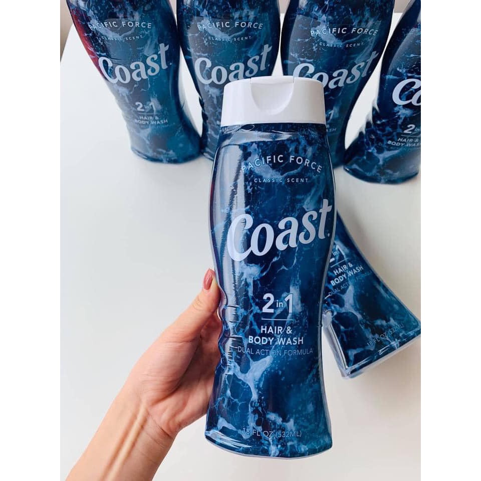 Sữa tắm gội Coast 2In1 Mỹ 532ml