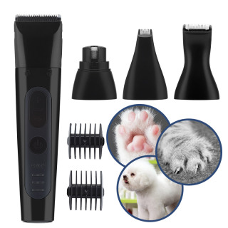 PASTSKY 4 in 1 Professional Dog Hair Clipper Nail Grinder Hair Clipper Multifunctional 3 Speeds USB Rechargeable Electric Pet Paws Trimmer Grinder with Limit Combs Painless Hair Grooming Trimming for Small Medium Large Dogs Cats Pets thumbnail