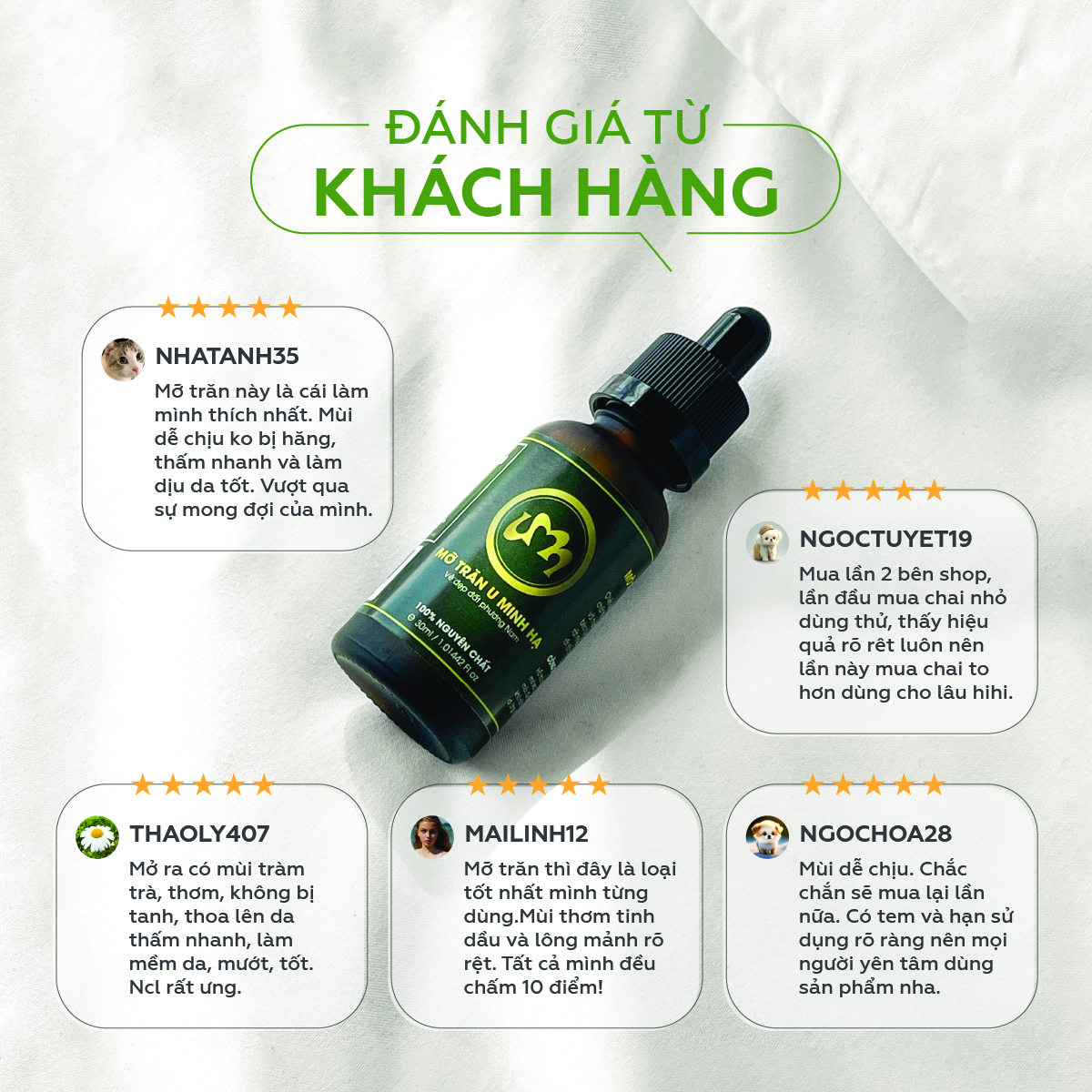 Mỡ trăn triệt lông vĩnh viễn U Minh Hạ nguyên chất 30ml | Mỡ trăn dùng cho triệt lông body toàn thân, nách, chân, tay, ngực, bụng, bikini vùng kín an toàn hiệu quả tại nhà