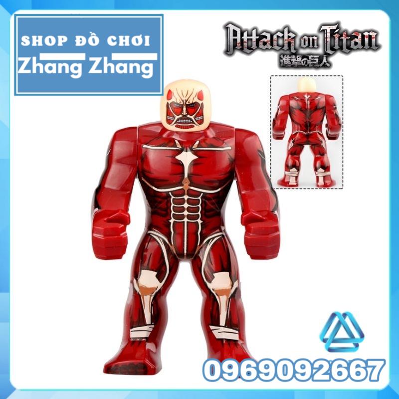 Đồ chơi xếp hình Attack on Titan tấn công người khổng lồ Eren Jaeger Armin Arlert Levi Ackerman Minifigures WM6148