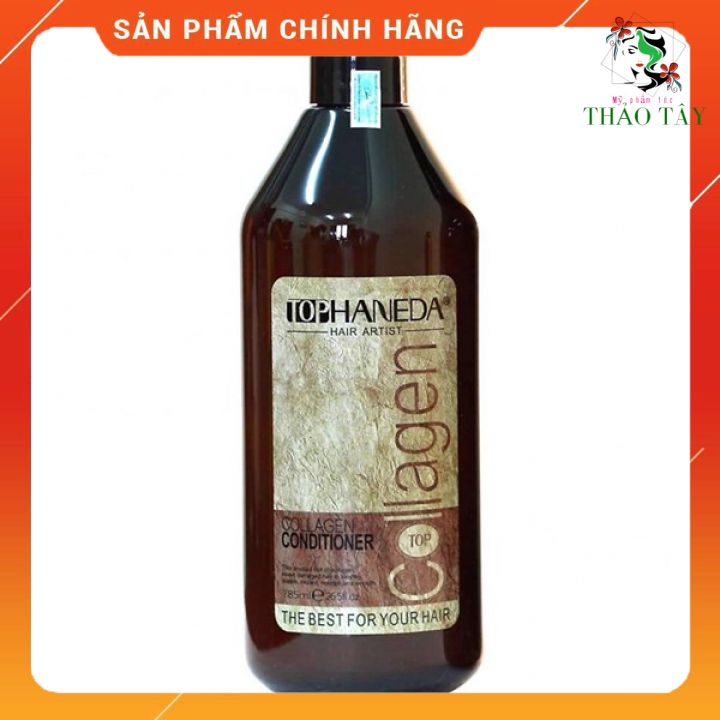 Dầu xả Top Haneda Collagen siêu mượt 785ml- Chai