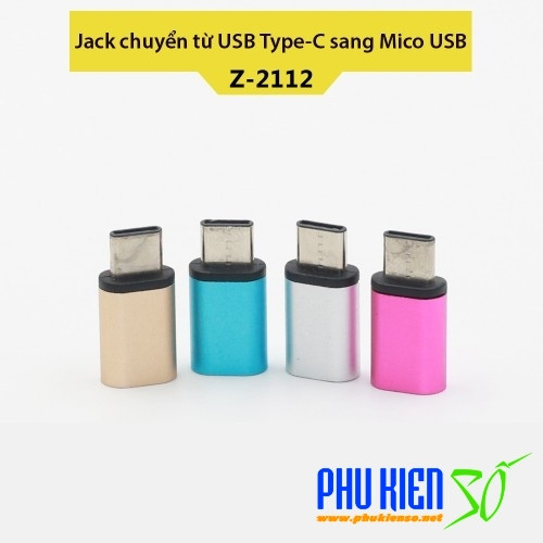 Jack OTG chuyển từ USB Type-C sang cổng Micro USB