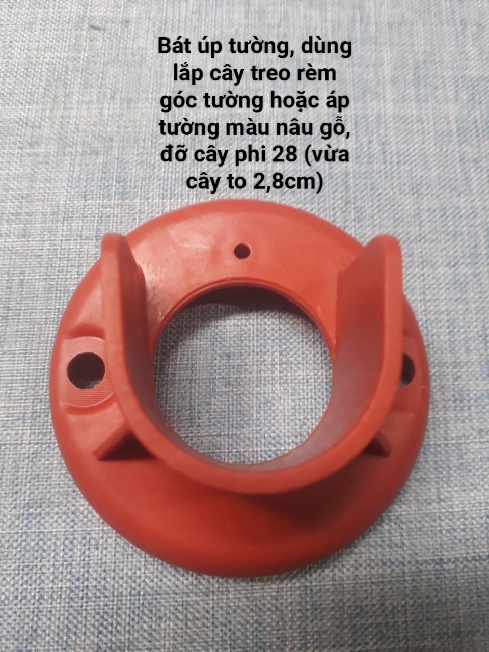 Bát Đỡ Thanh Treo Rèm Áp Tường Bằng Gỗ