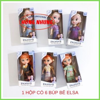 Set 6 búp bê elsa & anna frozen ii siêu dễ thương cho bé
