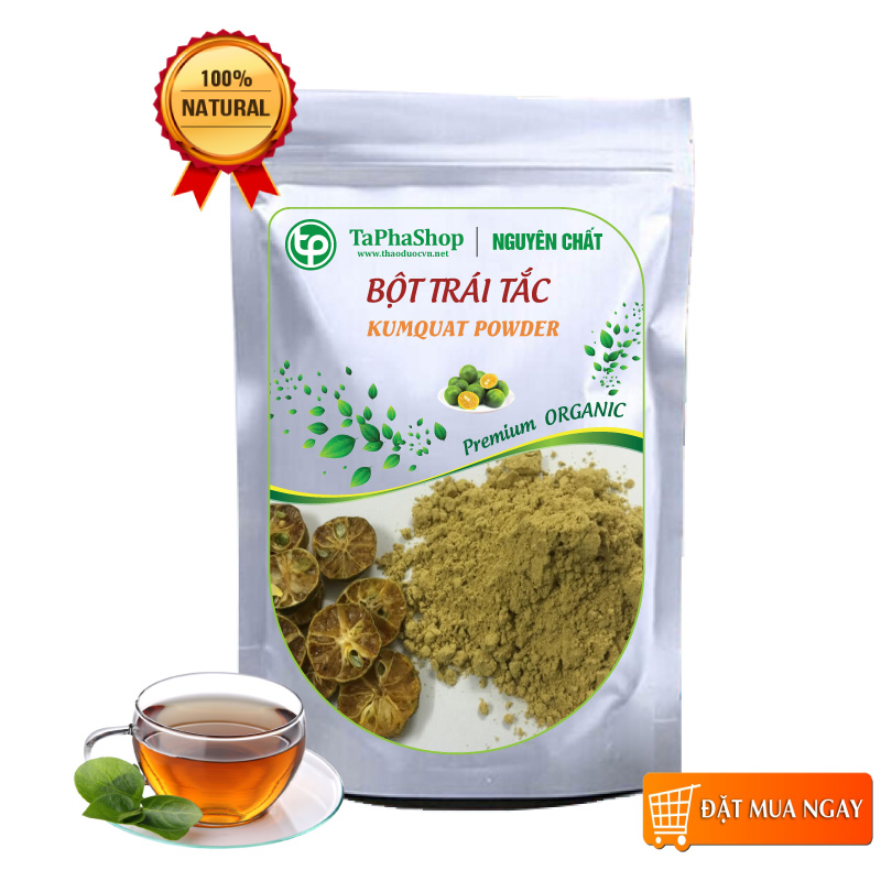 Bột tắc nguyên chất 100gr, Bột trái tắc nguyên chất