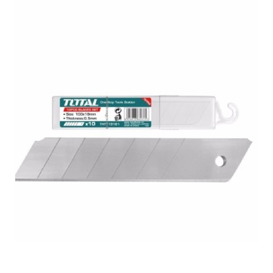 Bộ 10 lưỡi dao rọc giấy Total THT519181