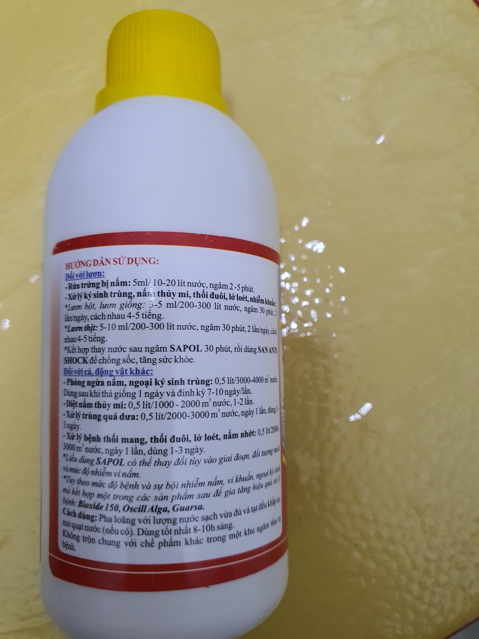 SaPol - Đặ.c t.rị nấm và ký sinh trùng chai 250ml