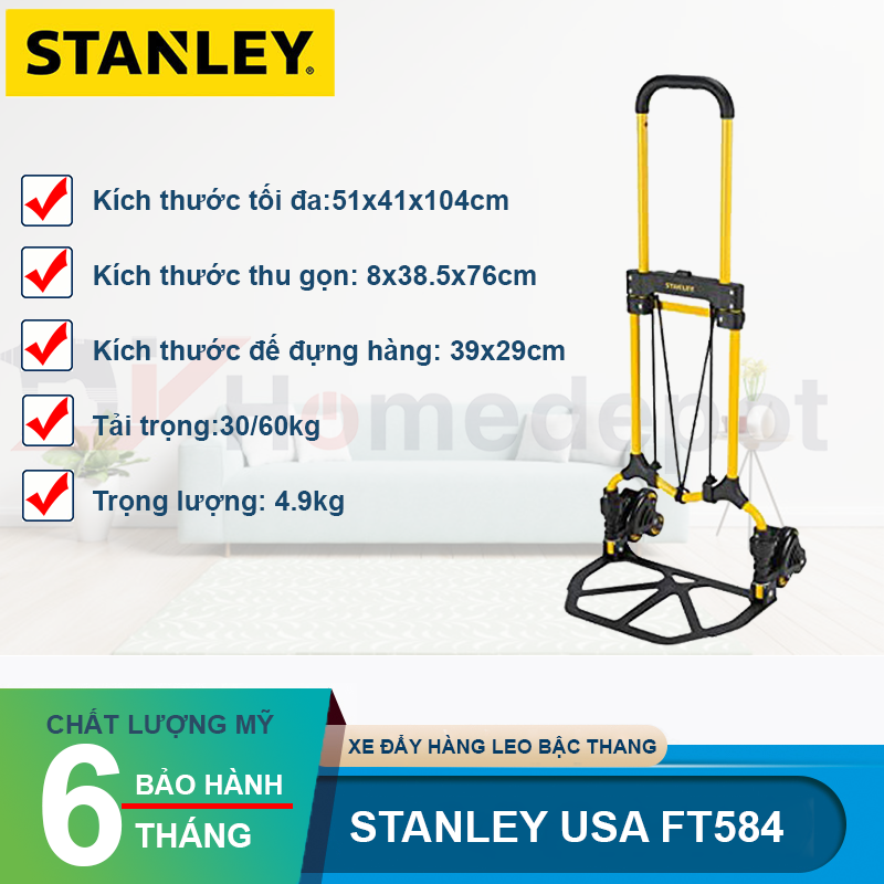 Xe đẩy hàng leo bậc thang Stanley-USA FT584