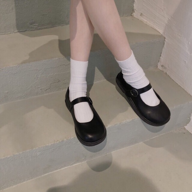 Giày Mary Janes khuy tròn ( form rộng hơn 1 size ) giá rẻ